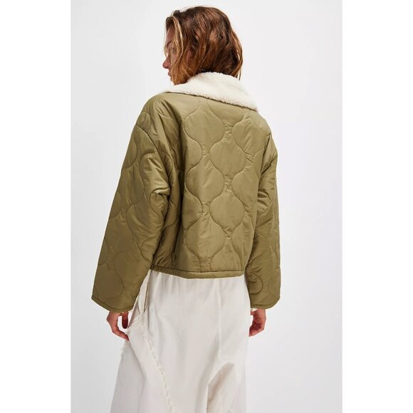 Free People Mother Denim Army Brat Jacket in Rank and File Size Small - Picture 2 of 6